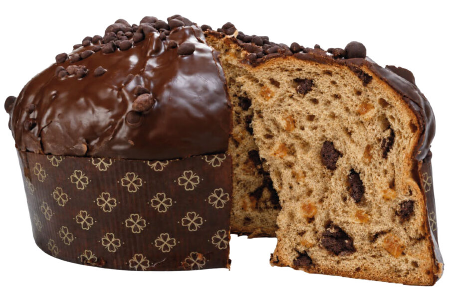 Panettone con grano arso e cioccolato Bonajuto