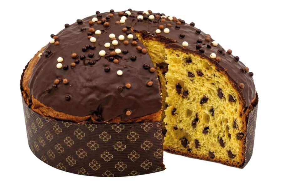 Panettone ai tre cioccolati